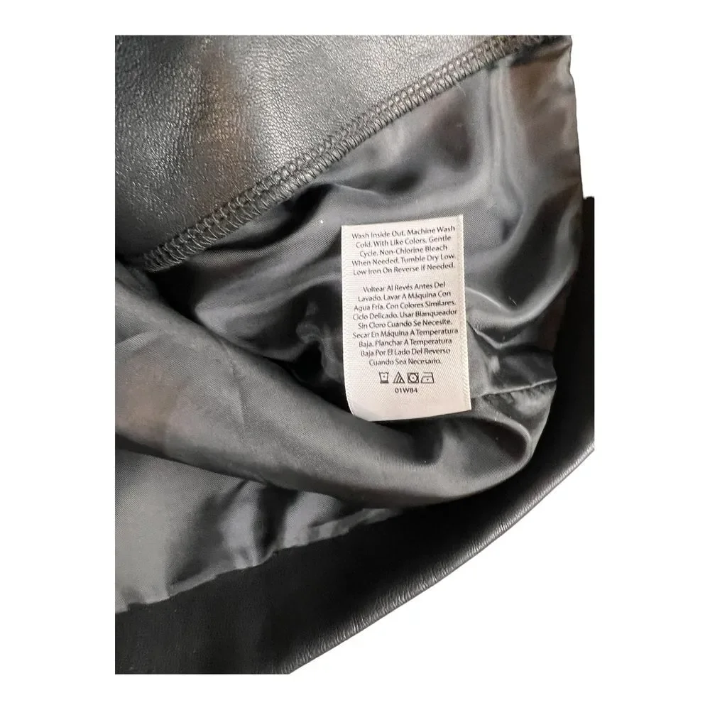 Wonder  Nation Biker Jacket‎ Faux Black Leather Kid's XS